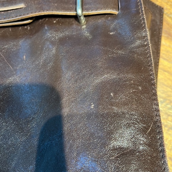 Women’s Furla Brown Leather Satchel with snap close. Made in Italy. Classy! - Picture 8 of 9